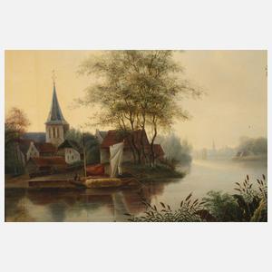 Sommerliche Flusslandschaft