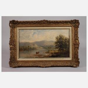 Alfred Dawson, attr., Englische Flusslandschaft