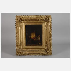 Adrien De Braekeleer, attr., Zwei Genreszenen