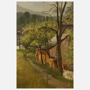 August Fink, Bauernhof bei Lenggries