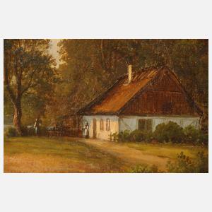 Carsten Henrichsen, attr., "Skovløberhus i Esrum"