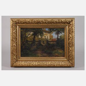 Carl Jutz d.J., Prächtige Villa im Park