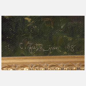 Carl Jutz d.J., Prächtige Villa im Park