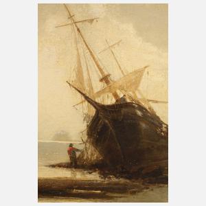 Franz Emil Krause, Schiffbruch an der Küste