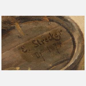 Emil Strecker, "Junge spielt mit Kind"