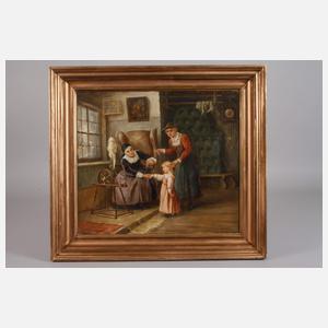 Hermann Vogler, attr., Besuch bei der Großmutter