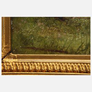 Oscar Wallner, Pferd in der Schwemme