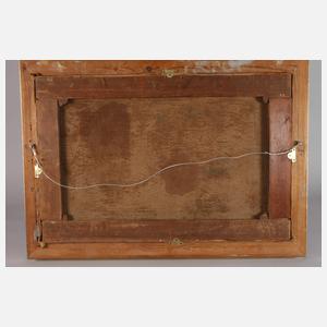 Hirtenmädchen mit Rindern auf der Alm