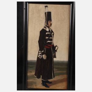 Paar Husarendarstellungen