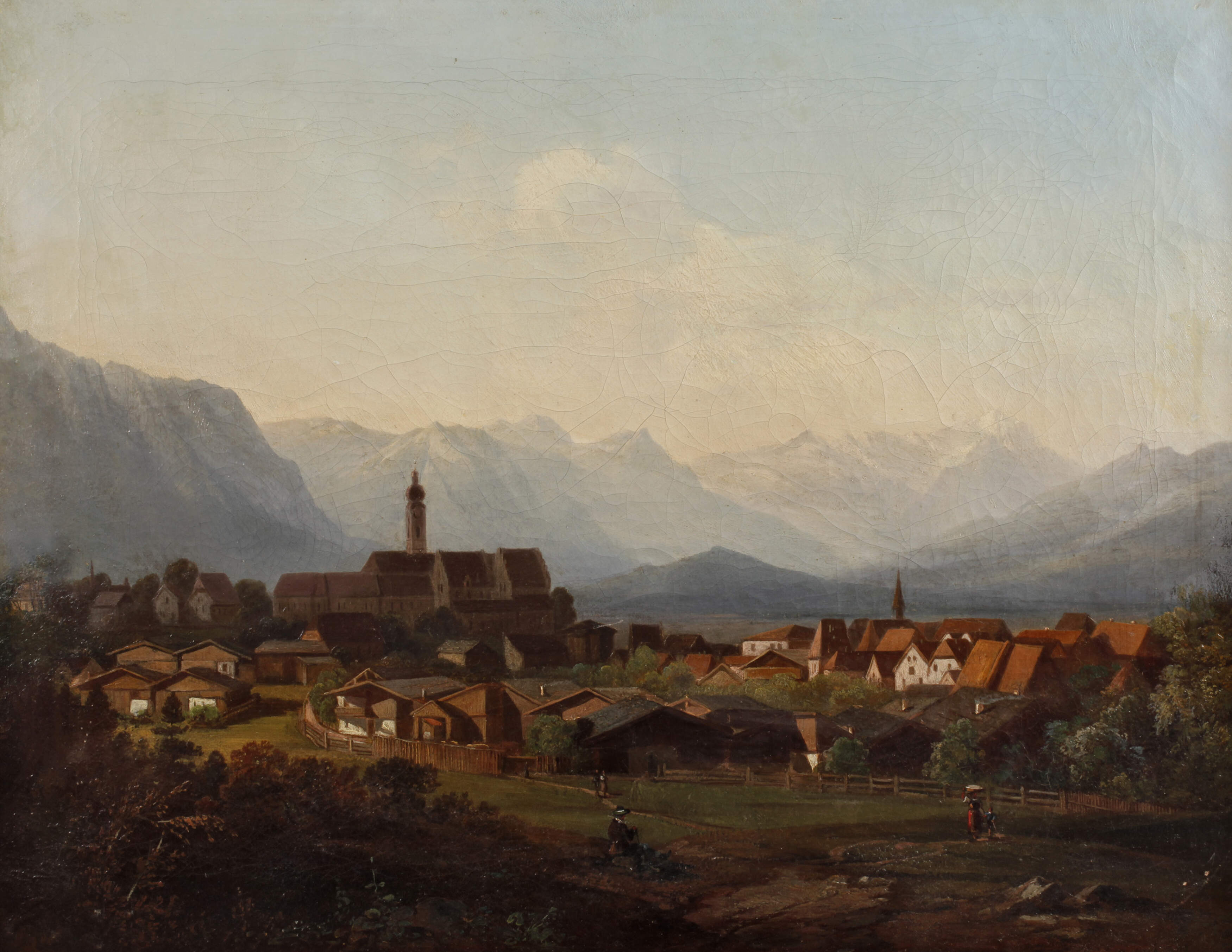 Kleinstadt im Gebirge