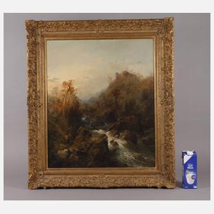 Sturzbach in Gebirgslandschaft