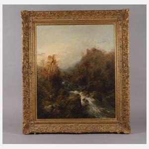 Sturzbach in Gebirgslandschaft