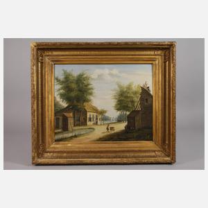 Sommerliche Dorflandschaft