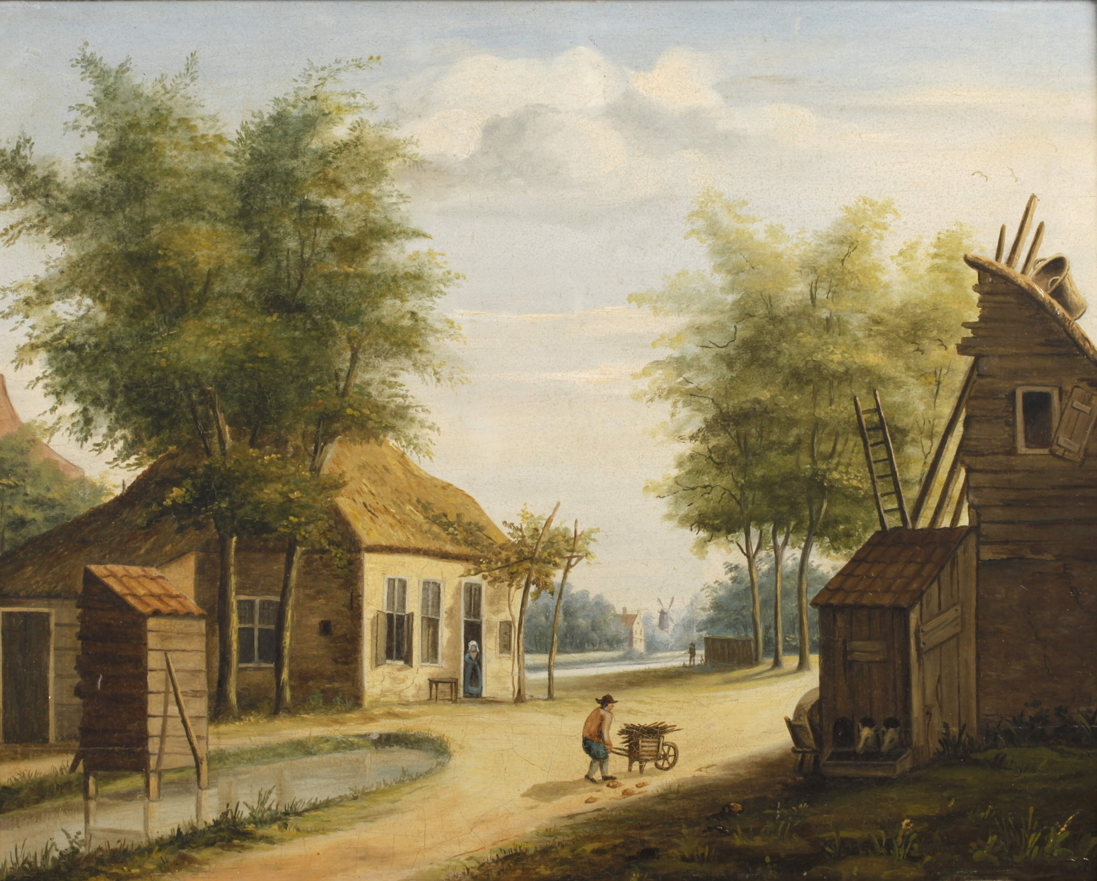 Sommerliche Dorflandschaft