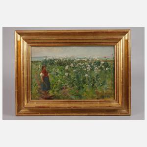 Gyula Aggházy, Mädchen am sommerlichen Mohnbeet