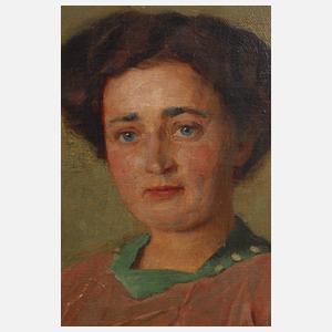 August Frech, Dame mit Buch