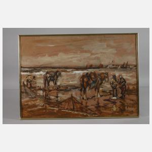 Julius Seyler, Crevettenfischer im Watt