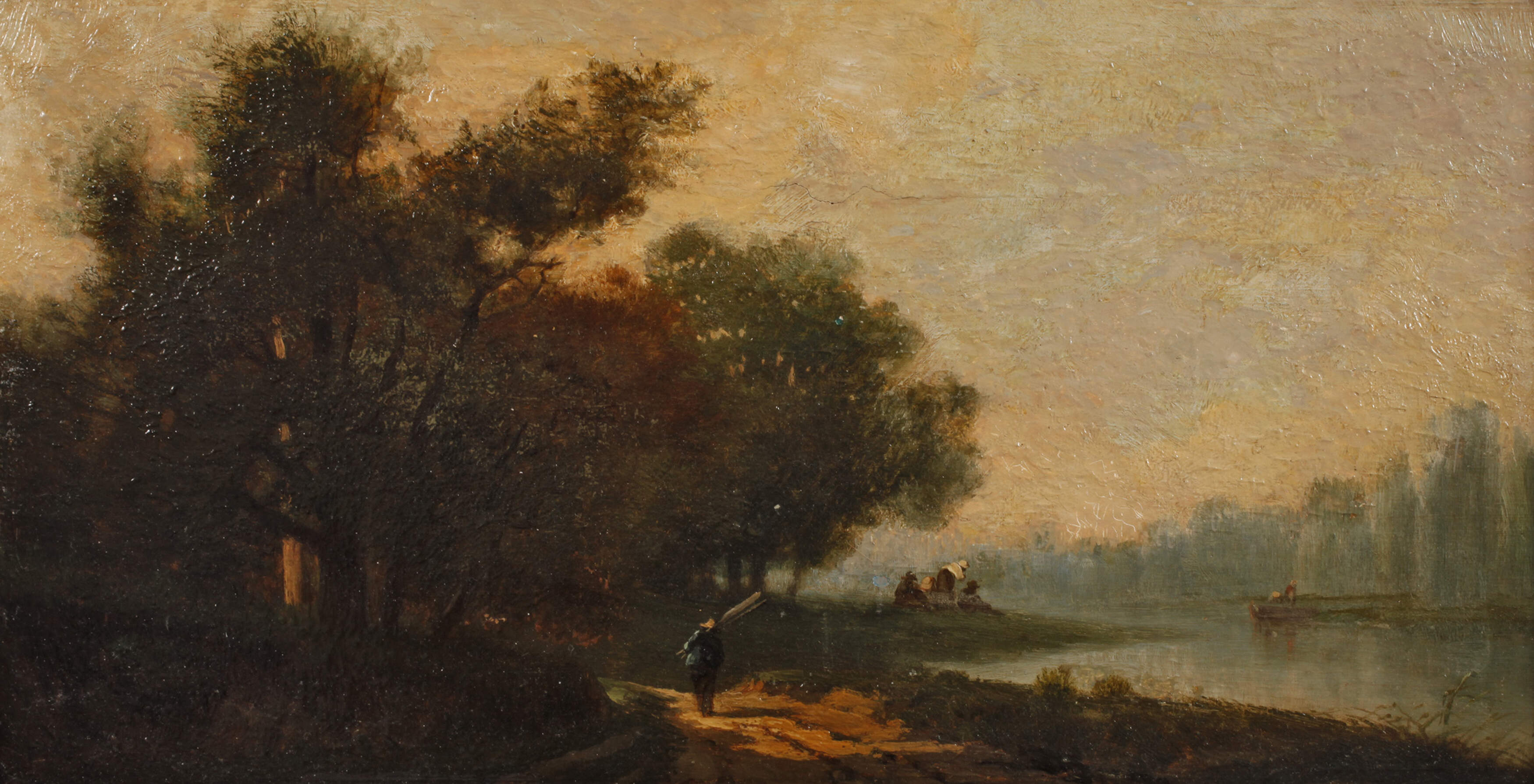 Flusslandschaft im Stil von Barbizon