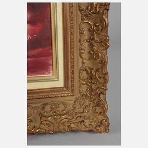 H. Assmann, Stillleben mit Vase und Herbstgemüse