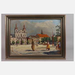 Theodor Bechník, Masaryk-Platz in Jihlava