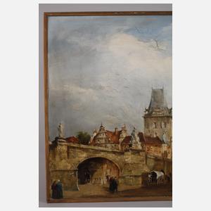 G. Bellini, Ansicht der Karlsbrücke in Prag