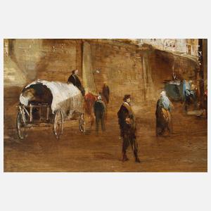 G. Bellini, Ansicht der Karlsbrücke in Prag