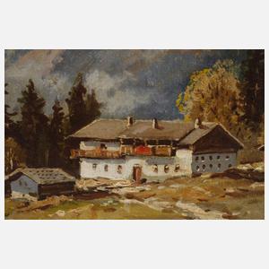 Carl Bertold, Bauernhof im Gebirge