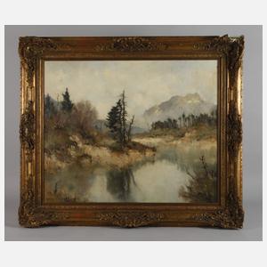 Ernst Bröcker, See im Gebirge