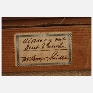 Willy Friedrich Burger, "Alpweg mit Dent Blanche"