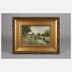 Ernst Dargen, Sommerlicher Weg am Bach