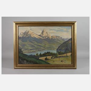 Joseph Egger, Lauerzersee mit Blick auf die Mythen