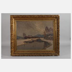 Franz Frankl, Winterliche Flusslandschaft