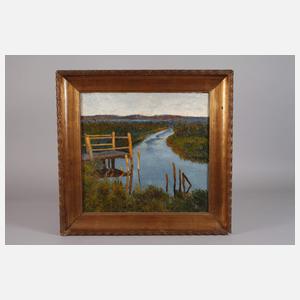 Gertrud Fredrich, Steg am Wasser