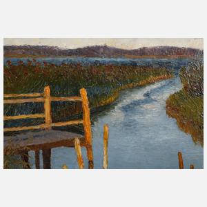 Gertrud Fredrich, Steg am Wasser