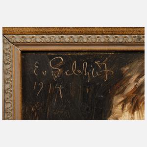 Eduard von Gebhardt, Bärtiger Mann im Profil