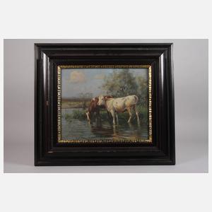 Johann Daniel Holz, Kühe am Wasser