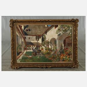 Julius Jacob d. J., "Klosterhof in Tirol"