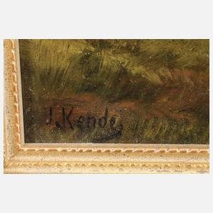 Jacques Samu Kende, attr., Abends am See