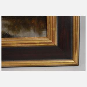 Jacques Samu Kende, attr., Abends am See