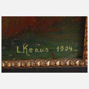 L. Kraus, Mädchen am Brunnen