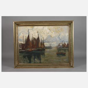 Erich Mercker, "Nordischer Fischerhafen"