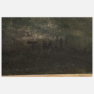 T. Miltz, Schwarzwaldhaus im Frühling