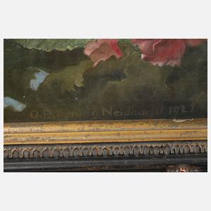 Neidhardt, Stillleben mit Primeln und Geranien