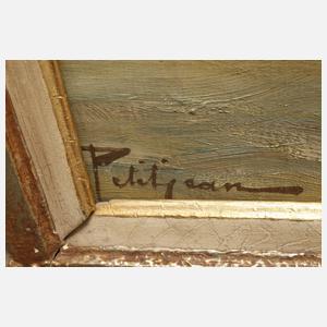 Edmond Petitjean, Segelschiffe im Hafen