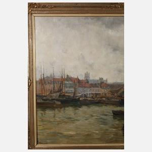 Edmond Petitjean, Segelschiffe im Hafen