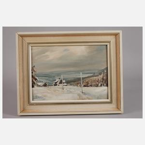 Jaroslav Procházka, Winterliche Dorfansicht