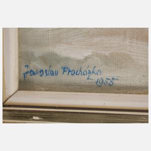 Jaroslav Procházka, Winterliche Dorfansicht