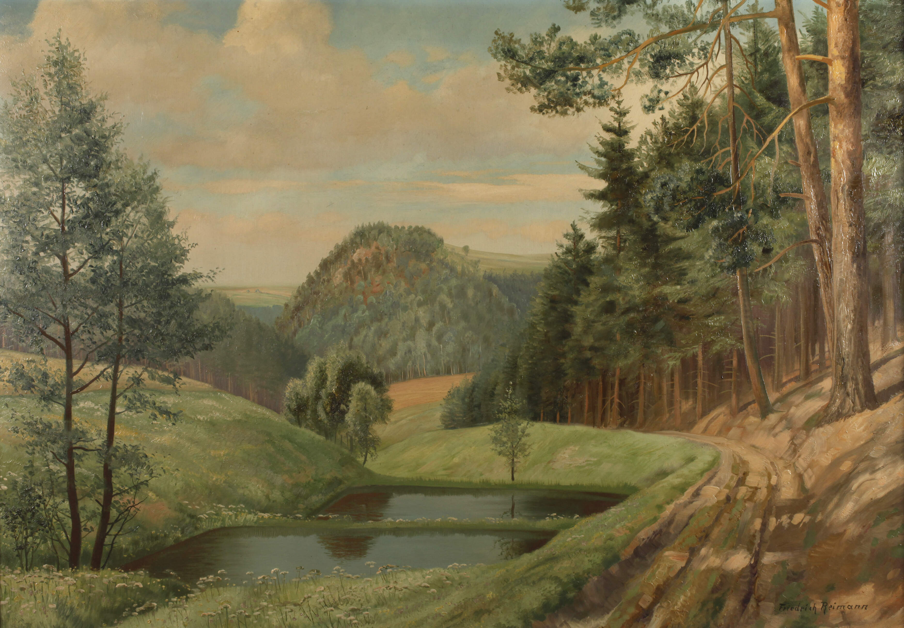 Friedrich Reimann, Landschaft bei Zeulenroda