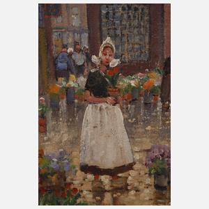 Franz Max Richter-Reich, Blumenmarkt in Amsterdam