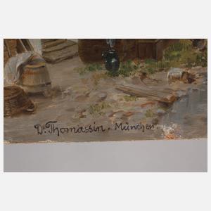 Desiré Thomassin, Alpenländische Dorfimpression